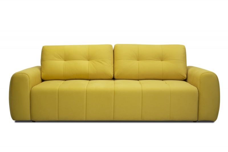 Sofa Bergamo ECO Gelb mit Boxspringpolsterung