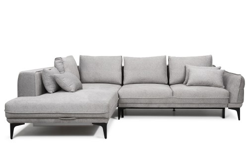 Ecksofa Rom UD Links Grau mit Schlaffunktion