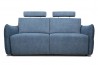 Schlafsofa Lion Graublau mit Matratze, Dauerschläfer 140 cm