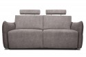 Schlafsofa Lion Dunkelbeige mit Matratze, Dauerschläfer 140 cm