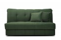Schlafsofa Michigan Dunkelgrün Akkordion 160 cm