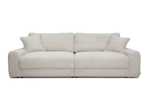 Sofa Napoli Beige Grey mit Boxspring-Matratze