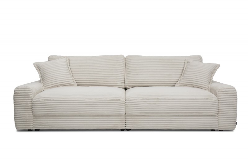 Sofa Napoli Beige Grey mit Boxspring-Matratze