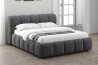 Premiumbett Jenni in Graphitgrau, Liegefläche ca. 160 x 200 cm, mit Runddesign und Bettkasten mit Belüftung