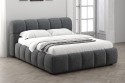 Premiumbett Jenni in Graphitgrau, Liegefläche ca. 180 x 200 cm, mit Runddesign und Bettkasten mit Belüftung